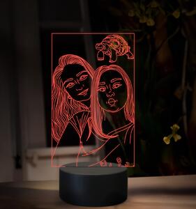 Beling, 3D lampa s fotkou, 16 farebná, VF16