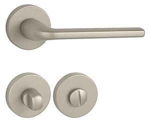 Dverové kovanie MP FO - MILLY - R (NP - Nikel perla), kľučka-kľučka, Otvor pre obyčajný kľúč BB, MP NP (nikel perla)