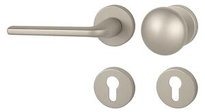 Dverové kovanie MP FO - MILLY - R (NP - Nikel perla), kľučka-kľučka, Bez spodnej rozety, MP NP (nikel perla)