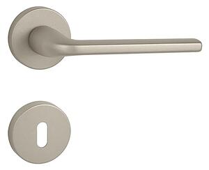 Dverové kovanie MP FO - MILLY - R (NP - Nikel perla), kľučka-kľučka, Otvor pre obyčajný kľúč BB, MP NP (nikel perla)
