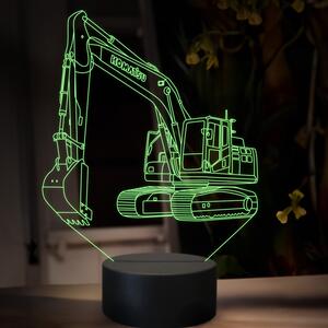 Beling 3D lampa, Komatsu PC 210, 16 farebná, BA14