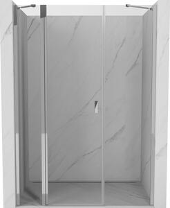 Mexen, Mexen Mist Otočné sprchové dvere 120 cm, priehľadné, chróm - 8A4-120-001-01-00