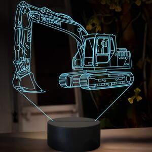 Beling 3D lampa, Volvo EC 140, 16 farebná, BA17