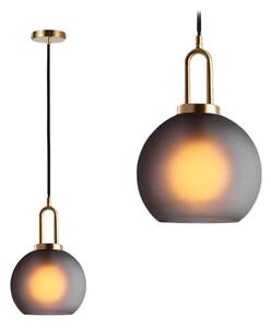 Toolight - Stropné svietidlo 20cm 1xE27 60W PP626-1CP, šedá, OSW-05630