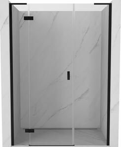 Mexen Mist-H L, 1-krídlové sprchové dvere ľavé 120 cm, číre sklo, čierny profil, 8A5L-120-001-70-00-L