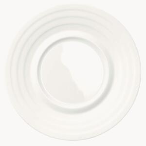 Podšálky z jemného kostného porcelánu Cross White, 6 ks