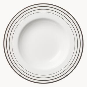 Hlboké taniere z jemného kostného porcelánu Metropolitan, 6 ks