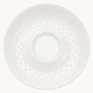 Podšálky z jemného kostného porcelánu Cross White, 6 ks