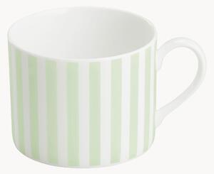 Hrnčeky z jemného kostného porcelánu Pastel Stripes, 6 ks