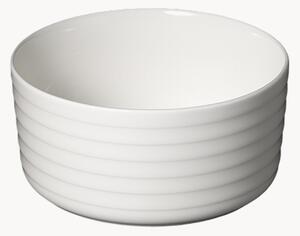 Malé misky z jemného kostného porcelánu Fine Dining Relief, 6 ks