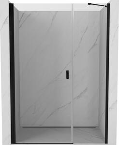 Mexen Mist-B, 1-krídlové sprchové dvere 105 cm, číre sklo, čierny profil, 8A2-105-001-70-00