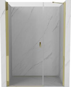 Mexen Mist-B, 1-krídlové sprchové dvere 105 cm, číre sklo, zlatý lesklý profil, 8A2-105-001-50-00