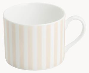 Hrnčeky z jemného kostného porcelánu Pastel Stripes, 6 ks