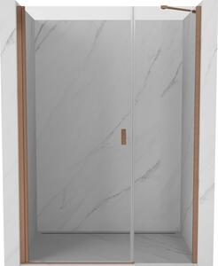 Mexen Mist-B, 1-krídlové sprchové dvere 105 cm, číre sklo, medený matný profil, 8A2-105-001-65-00