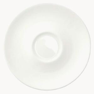 Podšálky z jemného kosteného porcelánu Cross White, 6 ks