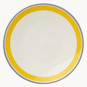 Plytké taniere z jemného kostného porcelánu Capri, 6 ks