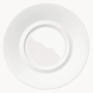 Podšálky z jemného kosteného porcelánu Cross White, 6 ks