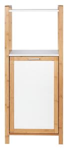 Bambusový kúpeľňový regál v bielo-prírodnej farbe 40x95 cm Finja – Wenko