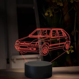 Beling 3D lampa, Škoda Felicia, 16 farebná, SA21