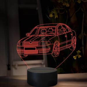 Beling 3D lampa, Škoda Superb 1, 16 farebná, SA26