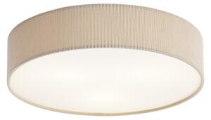 Moderné stropné svietidlo sivohnedé so zamatovým tienidlom 46 cm 3-svetlá - Luz