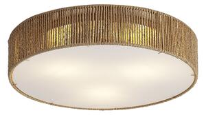 Japandi stropné svietidlo prírodné s tienidlom 46cm 3-svetlá - Luz