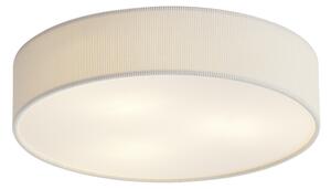 Moderné stropné svietidlo biele so zamatovým tienidlom 46cm 3-Lights - Luz
