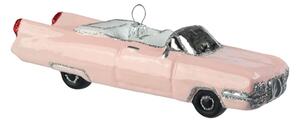 Sklenené auto ružové cabrio