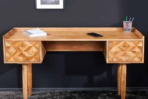 Dizajnový písací stôl Halia Honey 132 cm akácia