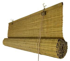 Bambusová zatemňovacia roleta - svetlohnedá (orech) Šírka rolety: 50 cm, Rozvin rolety: 200 cm