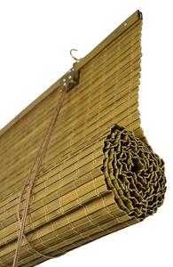 Bambusová zatemňovacia roleta - svetlohnedá (orech) Šírka rolety: 180 cm, Rozvin rolety: 100 cm