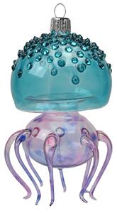 Sklenená ozdoba morská medúza