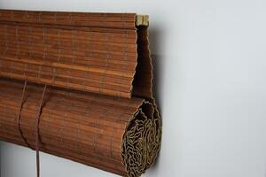 Bambusová zatemňovacia roleta so skrytým mechanizmom - hnedá Šírka rolety: 100 cm, Rozvin rolety: 250 cm