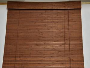 Bambusová zatemňovacia roleta so skrytým mechanizmom - hnedá Šírka rolety: 120 cm, Rozvin rolety: 250 cm