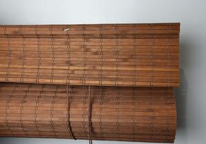 Bambusová zatemňovacia roleta so skrytým mechanizmom - hnedá Šírka rolety: 150 cm, Rozvin rolety: 250 cm