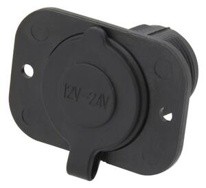 Zásuvka s krytom - 12 / 24 V