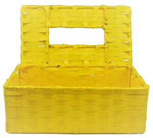 Box na vreckovky žltý