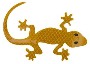 Samolepiaca dekorácia Gecko - žltá