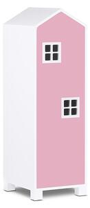 Detská skriňa domček 126 cm - ružová