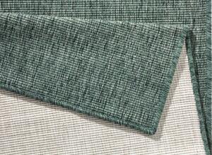 NORTHRUGS - Hanse Home koberce Kusový koberec Twin-Wendeteppiche 103095 grün creme – na von aj na doma - 80x250 cm