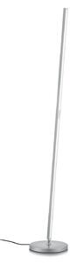Knapstein LED stojacia lampa Fabia s ovládaním gestami, niklová, výška 160 cm, kovová, Hliník / sivá / zinok, Obývacia izba / jedáleň, Hliník, Moderný