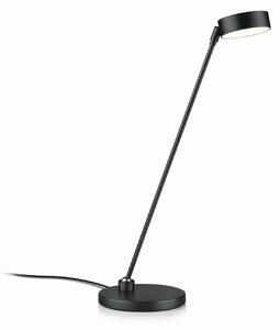 Knapstein Stolová LED lampa Yori, čierna matná, výška 50 cm, ovládanie gestami, Čierna, Obývacia izba / jedáleň, kov, Moderný