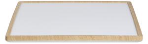 Stropné LED svietidlo svetlohnedé syntetický materiál 42 cm štvorcový tvar LED panelové svetlo zapustené ploché s diaľkovým ovládaním