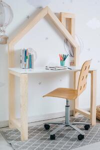 Detský drevený písací stolček - prírodný