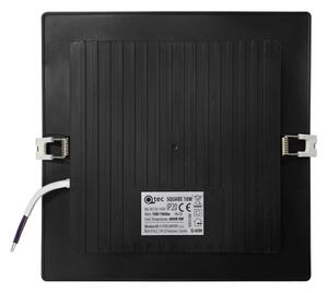 LED Podhľadové svietidlo SQUARE LED/18W/230V 4000K 22x22 cm čierna