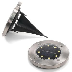 Sada solárnych záhradných vstavaných svietidiel, 8 LED, 12 k