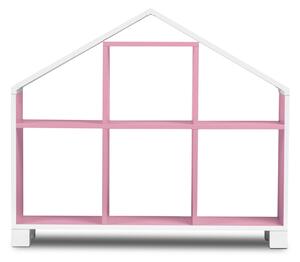 Detský regál domček - ružový