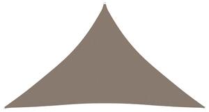 Tieniaca plachta,oxford, trojuholníková 3,5x3,5x4,9m, sivohnedá
