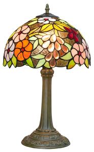 Tiffany stolná lampa Grapes flower 208 - Huizhou Oufu Lighting v.48xš.30, sklo/kov,40W