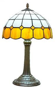 Tiffany stolná lampa Renesancia211 - HuizhouOufuLighting v.48xš.30,sklo/kov,40W